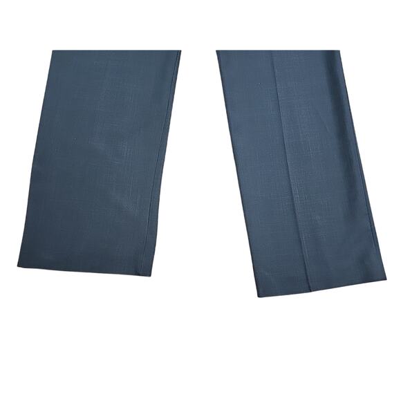 Van Heusen 36x36 Dress Pants Men's Grey Polyester Flat Front Straight Leg Preppy - Picture 7 of 10